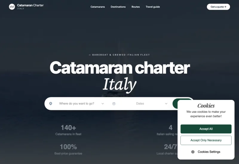 catamaran italy — web stranica